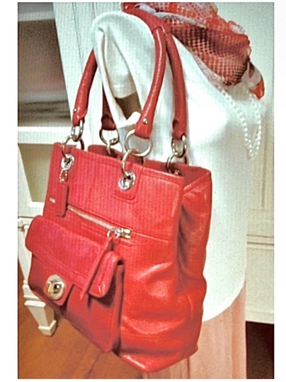 COACH Hampton Turlock North South Z27748 Leather